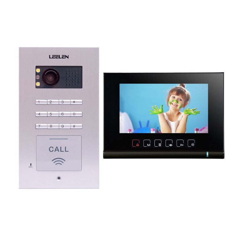 LeelenVideointerfon Leelen N72B cu tastatura si cititor de card - negru