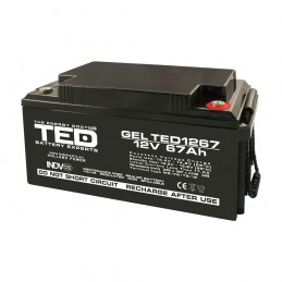 TEDBATERIE GEL TED1267M6 12V 67Ah