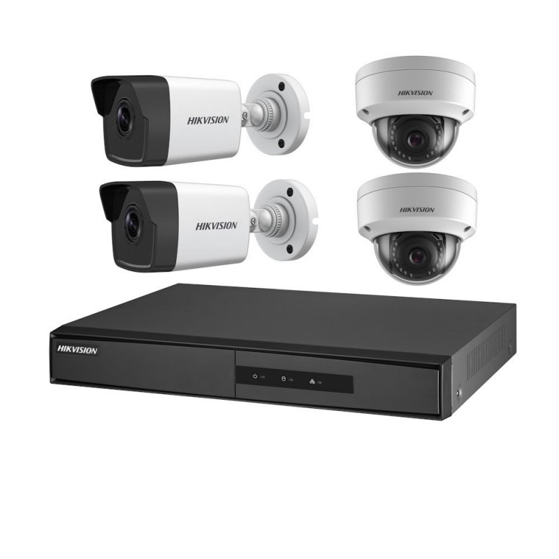 HIKVISIONSistem supraveghere IP 4 canale POE Hikvision NK42E3H-1T(WD)