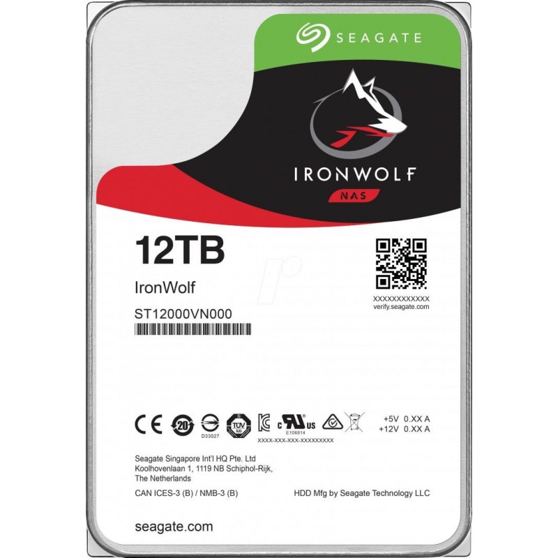 SeagateSG HDD 3.5 12TB SATA3 ST12000VN0008