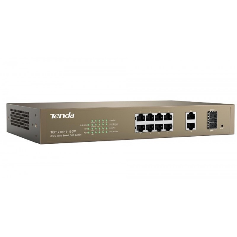 TENDATENDA 8-PORT + 2GB WEB SMART POE SWITCH