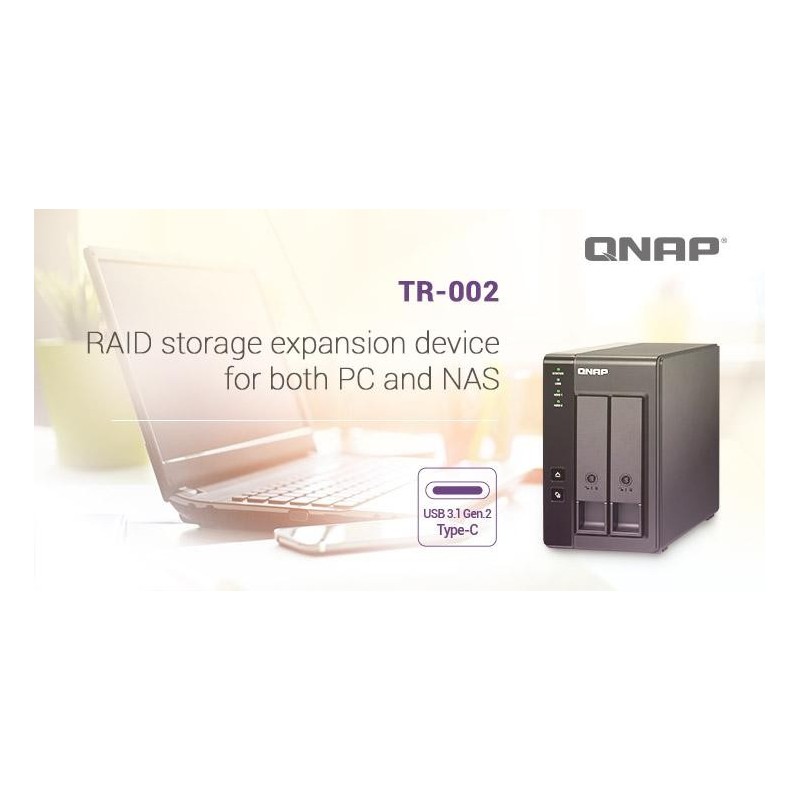 QNAPQNAP 2 BAY USB 3.1 GEN 2 TYPE C