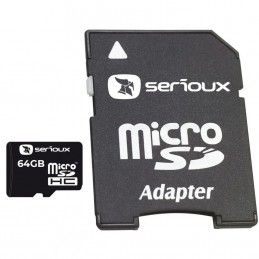 Carduri memorie MICROSDXC 64GB UHS-I SRX ADAPTOR CL10 SERIOUX