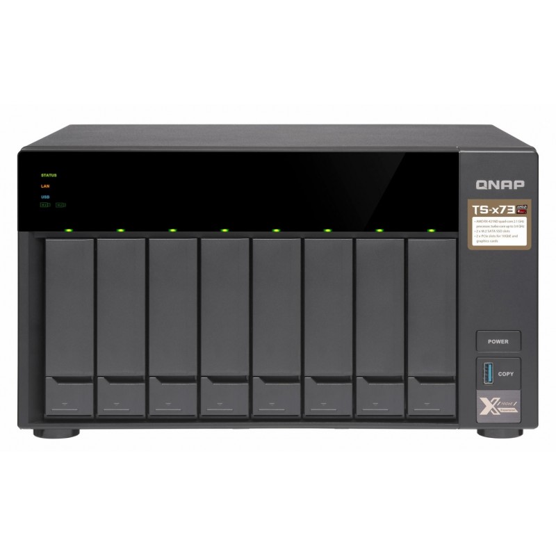 QNAPQNAP NAS 8BAY TWR RX-421ND 2.1G 4GB 4LAN