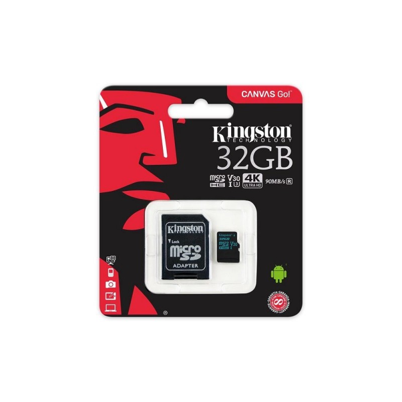 Carduri memorie MICROSDHC 32GB CLASS 10 UHS-I 45R/10W KINGSTON