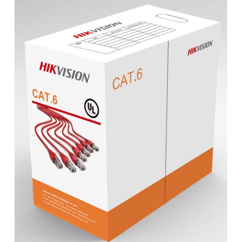 HIKVISIONCABLU UTP HIKVISION CAT. 6 305M ALB