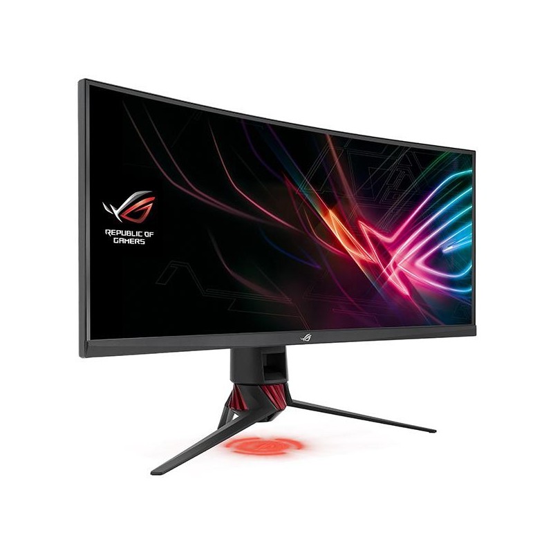 Monitoare  Monitor 35" ASUS XG35VQ, Gaming, UWQHD 3440x1440, curved, 21:9, up to 100 Hz, WLED/ VA, 4ms, 300 cd/m2, 178/178, 2...