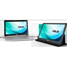 ASUS Monitor portabil 15.6" ASUS MB169C+, FHD 1920*1080, IPS, 16:9, WLED, 5 ms, 160/160, 180 cd/m2, 100M:1, USB, Dark grey