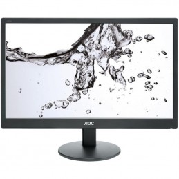 AOC Monitor 19.5" AOC E2070SWN, HD+, TN , 16:9, WLED, 5 ms, 200 cd/m2, 90/50, 20M:1, VGA, VESA, Kensington lock, Black