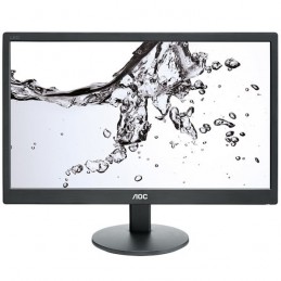 AOCAOC 18.5''(47cm) Monitor LED E970SWN (18.5'', 16:9, 1366x768, LED, 200 cd/m2, 20.000.000 : 1, 5 ms, 90/50°, VGA, Black, Wa...