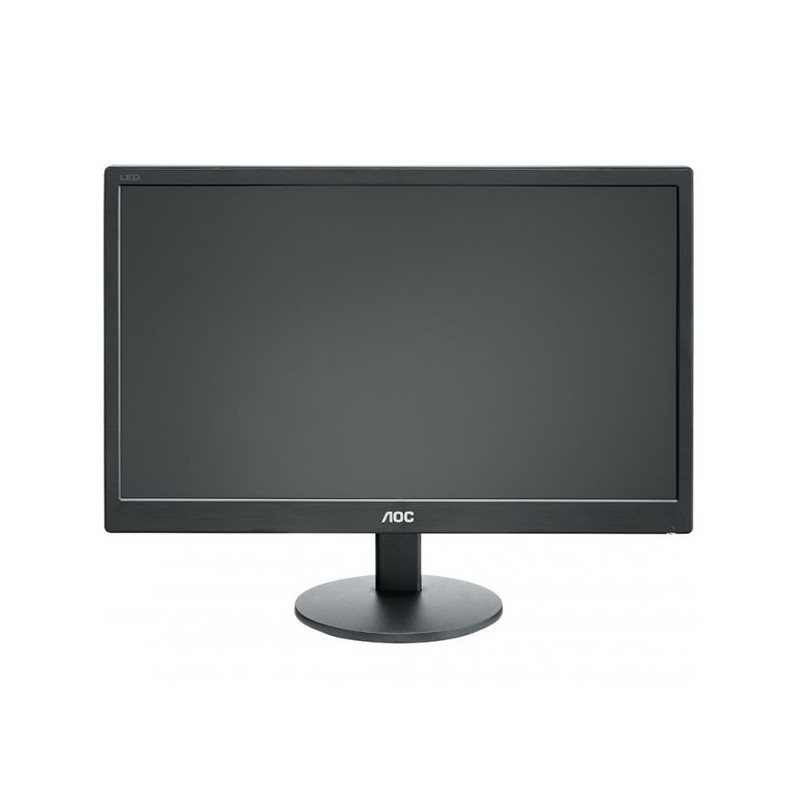AOCAOC Monitor LED E2070SWN (19.5'', TN, 16:9, 1600x900, 5 ms, 600:1, 20M:1, 90/50, 200 cd/m2, VGA, Tilt: -3/+10, VESA) Black