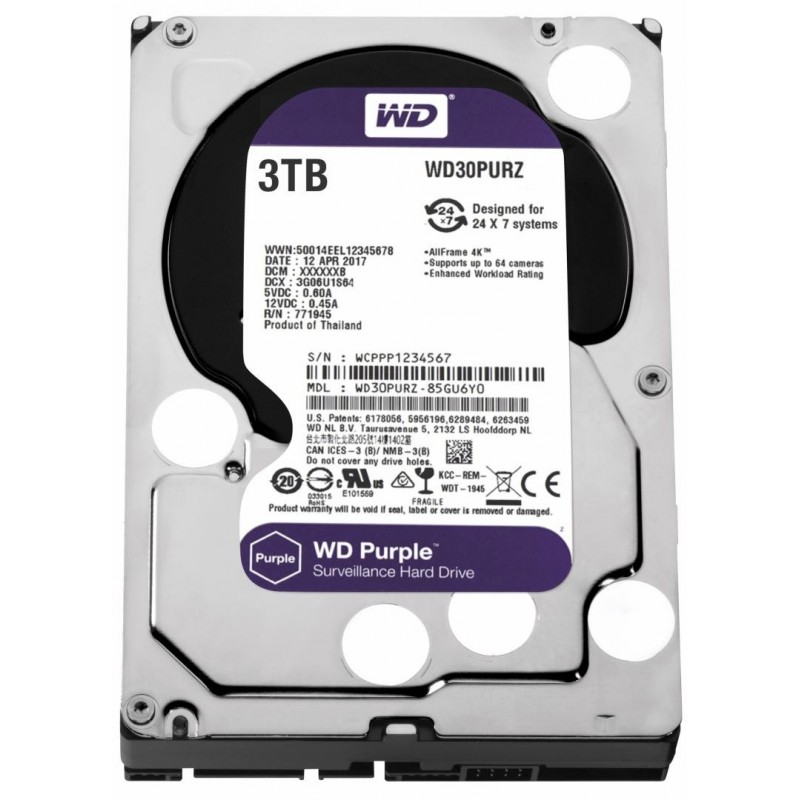 WDWD HDD3.5 3TB SATA WD30PURZ