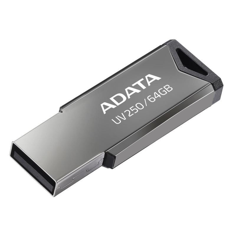 USB Memory Stick ADATA USB 64GB 2.0 UV250 SILVER ADATA USB Memory Stick ADATA USB 64GB 2.0 UV250 SILVER ADATA
