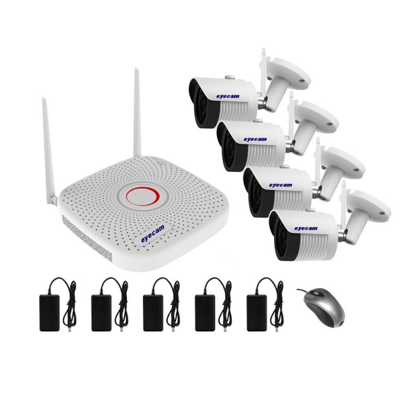 EyecamSistem supraveghere video Wifi 1080P 4 camere Eyecam