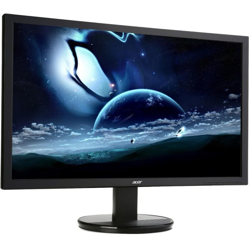 ACER Monitor 21.5" ACER K222HQLBD, FHD, TN+Film, 16:9, LED, 5 ms, 200 cd/m2, 90/65, 100M:1, VGA, DVI, VESA, , Black Glossy