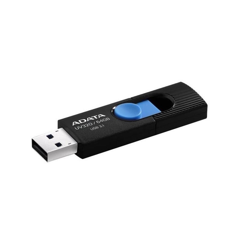 ADATAUSB UV320 64GB BLACK/BLUE RETAIL