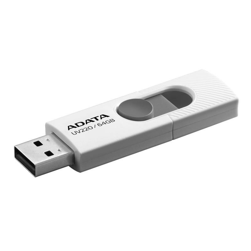 ADATAUSB UV220 64GB WHITE/GRAY RETAIL
