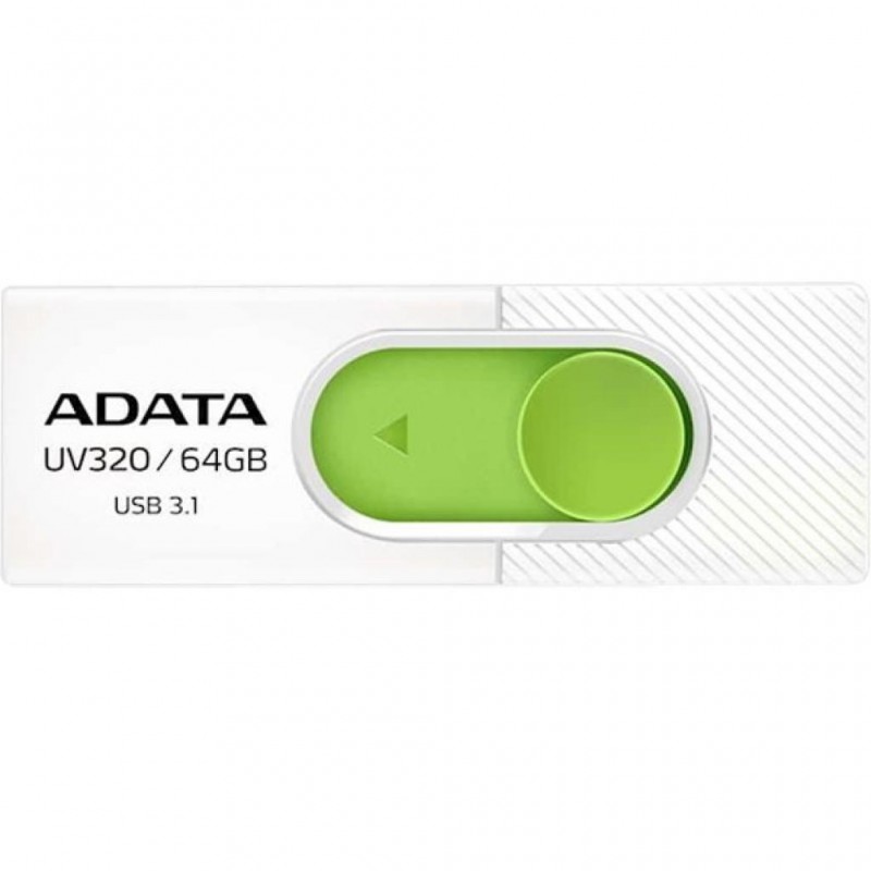 ADATAUSB UV320 64GB WHITE/GREEN RETAIL ADATAUSB UV320 64GB WHITE/GREEN RETAIL
