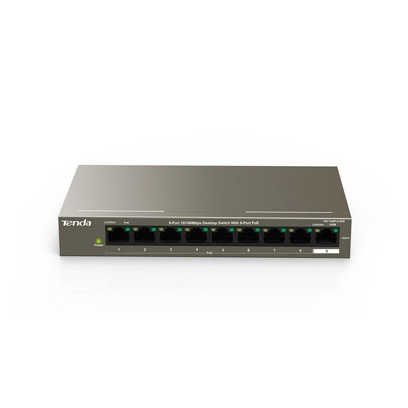 TENDATENDA 8-PORT POE SWITCH TEF1109P-8-63W