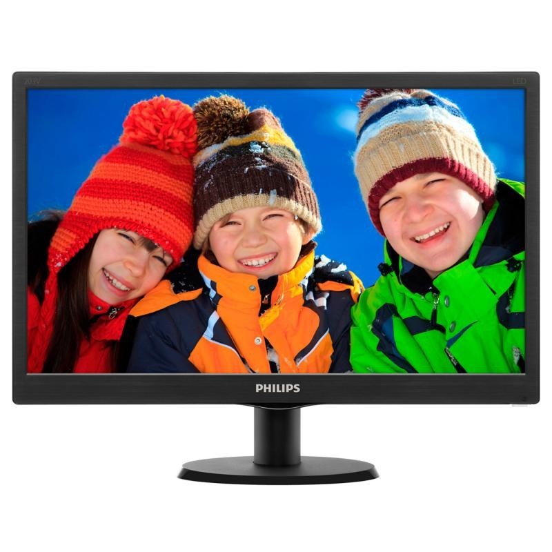 PHILIPS Monitor 19.5" PHILIPS 203V5LSB26, 1600*900, TN, 16:9, WLED, 5 ms, 200 cd/m2, 90/50, 600:1, D-SUB, VESA, Kensington lo...