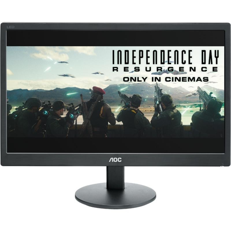 AOC Monitor 18.5" AOC E970SWN, HD, TN , 16:9, WLED, 5 ms, 200 cd/m2, 90/65, 20M:1, VGA, VESA, , Black
