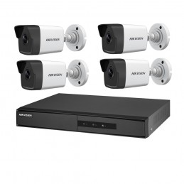 HIKVISIONKIT IP 4X IPCAMBULLET 1XNVR 1XHDD1TB POE