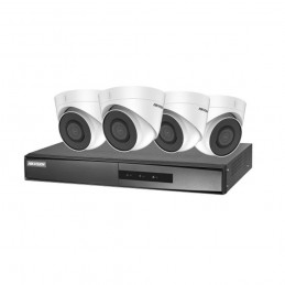 HIKVISIONKIT IP 4X IPCAMTURRET 1XNVR 1XHDD1TB POE