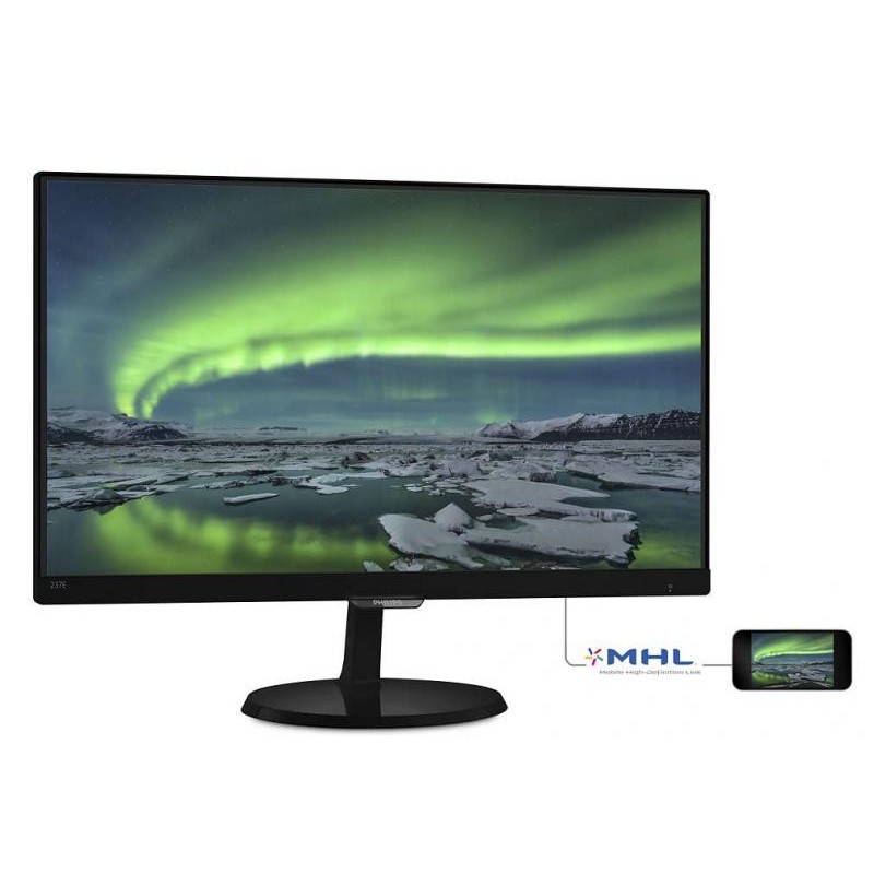 PHILIPS Monitor 23" PHILIPS 237E7QDSB, FHD, IPS, 16:9, 1920*1080, 60hz,