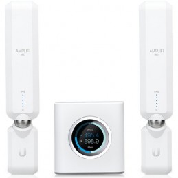 Router Ubiquiti AmpliFi HD (High-Density) Home Wi-Fi System, with 1x HD Mesh Router + 2x HD Meshpoints, Wi-Fi/Gigabit Etherne...