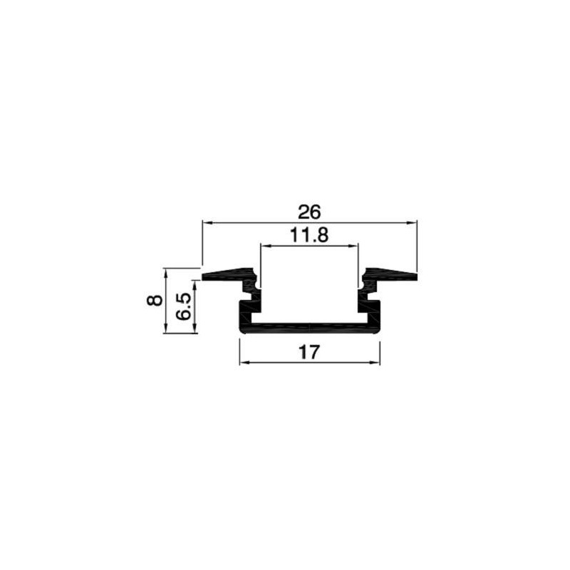 ULTRALUXPROFIL DE ALUMINIU ULTRALUX APN201