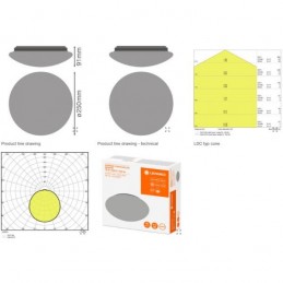 OSRAMPLAFONIERA LED LEDVANCE 4058075110182