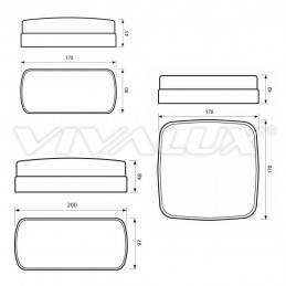 VIVALUXPLAFONIERA LED VIVALUX VIV004148