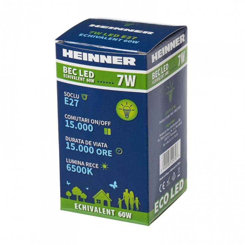 HEINNERBEC LED HEINNER 7W HLB-7WE2765K