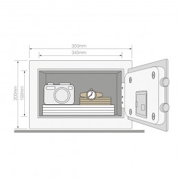 Securitate mecanica Seif compact de inalta siguranta Yale YSEB/200/EB1 Yale
