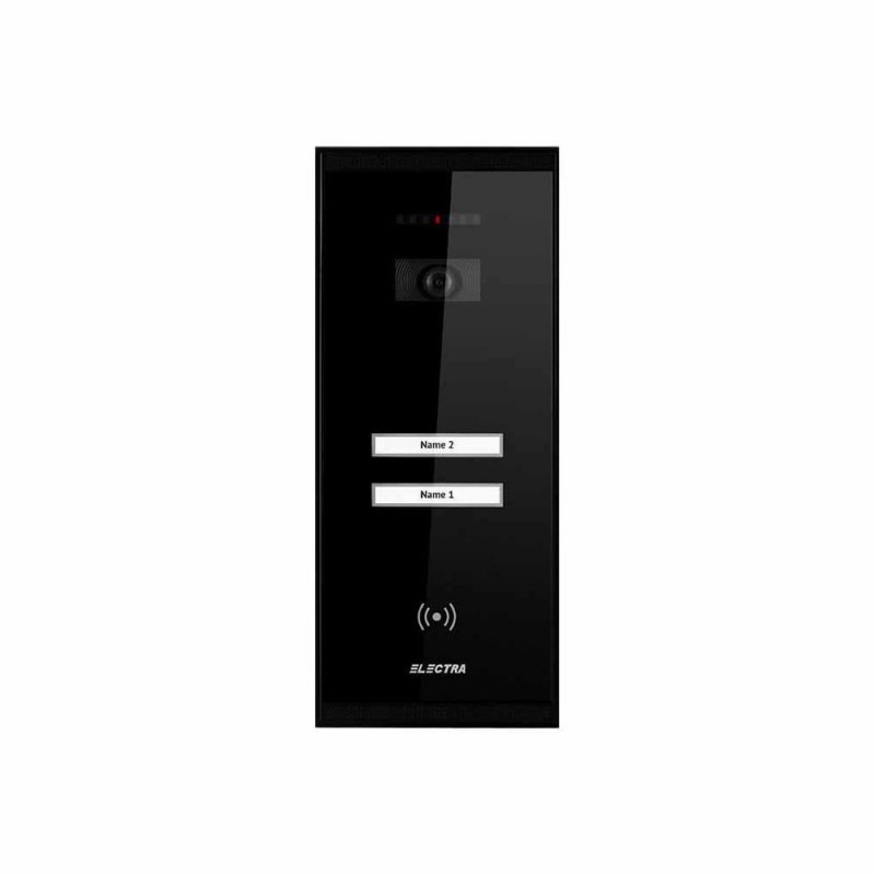 Videointerfoane Panou video exterior Electra Smart pentru 2 familii incastrat negru ELECTRA Videointerfoane Panou video exterior Electra Smart pentru 2 familii incastrat negru ELECTRA