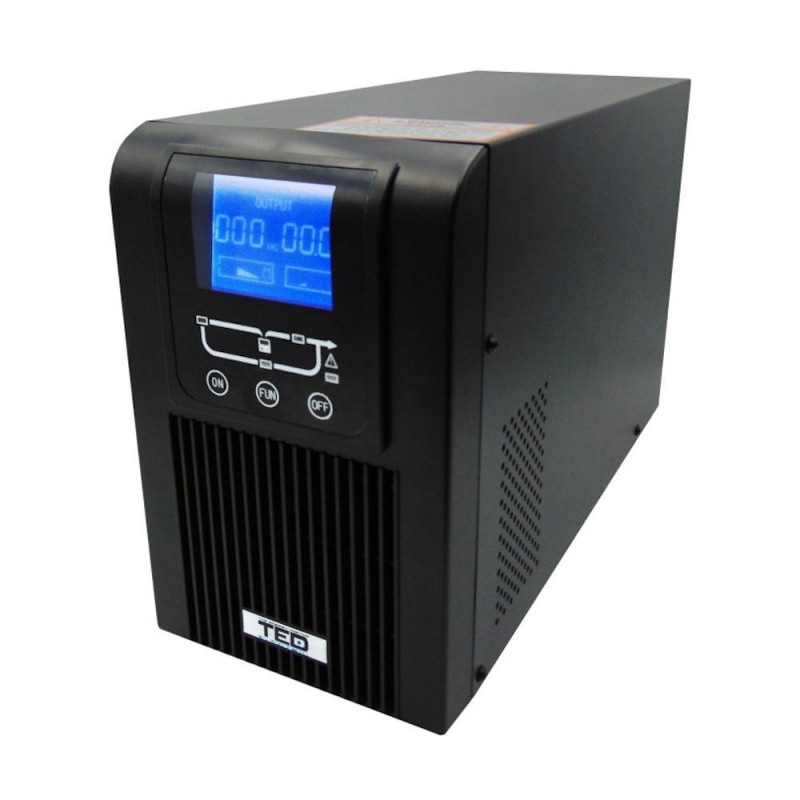 TEDUPS TED 3300VA / 2100W Online dubla conversie cu 2 x iesiri Schuko