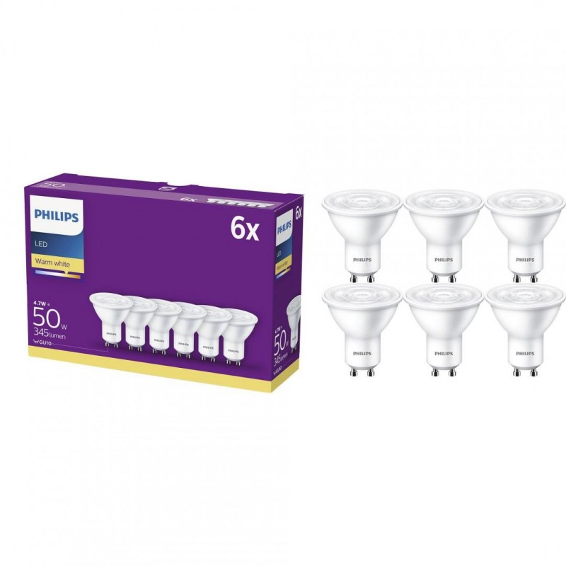 SET 6 SPOTURI PHILIPS GU10 8718696829950