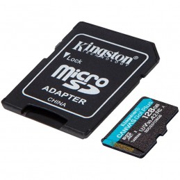 KINGSTONKingston 128GB microSDXC Canvas Go Plus 170R A2 U3 V30 Card + ADP EAN: 740617301182