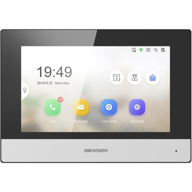 MONITOR WIFI 7" COLOR CU TOUCH ALB