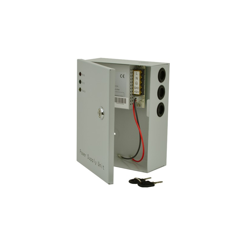 Sursa de alimentare 12V, 3A, back-up in cabinet metalic SDC-12-3B