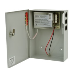 Sursa de alimentare 12V, 5A, back-up in cabinet metalic SDC-12-5B