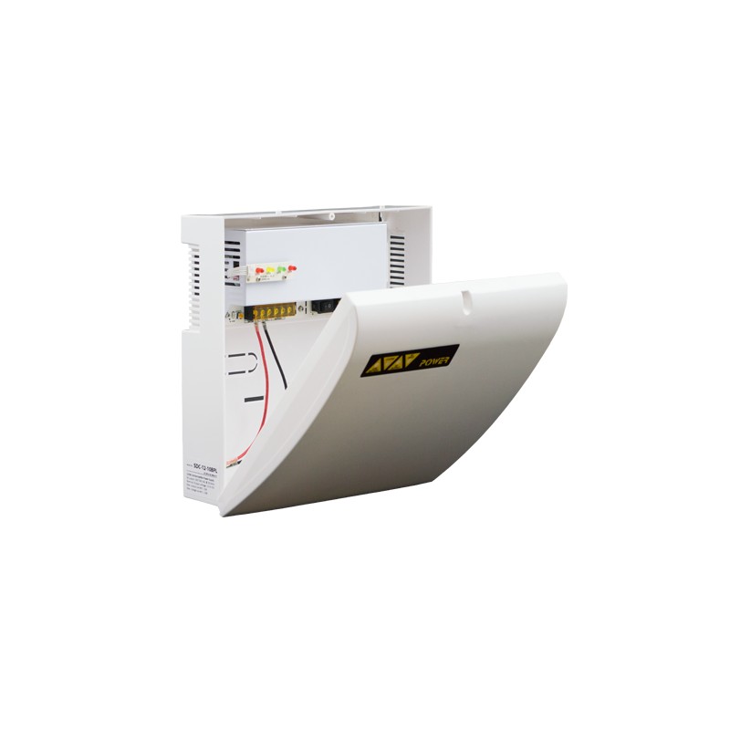Sursa de alimentare 12V/10A, back-up in cabinet de plastic SDC-12-10BPL