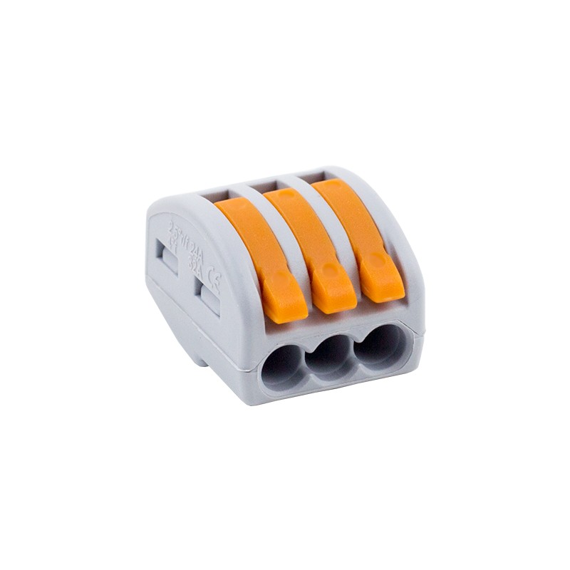 Conector derivatie tip WAGO 3 fire (10 buc.) W-413