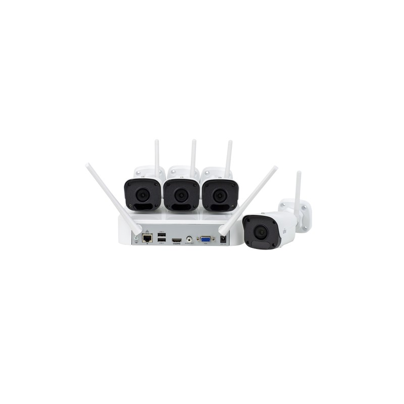 KIT WIFI 4 camere Bullet 2MP+ NVR - UNV KIT-2122F40W-4B