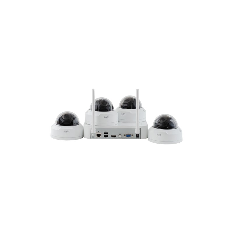 KIT WIFI 4 camere Dome 2MP + NVR - UNV KIT-322F28W-4D