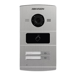 Panou exterior videointerfon TCP/IP pentru 2 familii, control acces integrat - HIKVISION DS-KV8202-IM