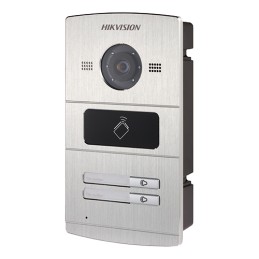 Panou exterior videointerfon TCP/IP pentru 2 familii, control acces integrat - HIKVISION DS-KV8202-IM