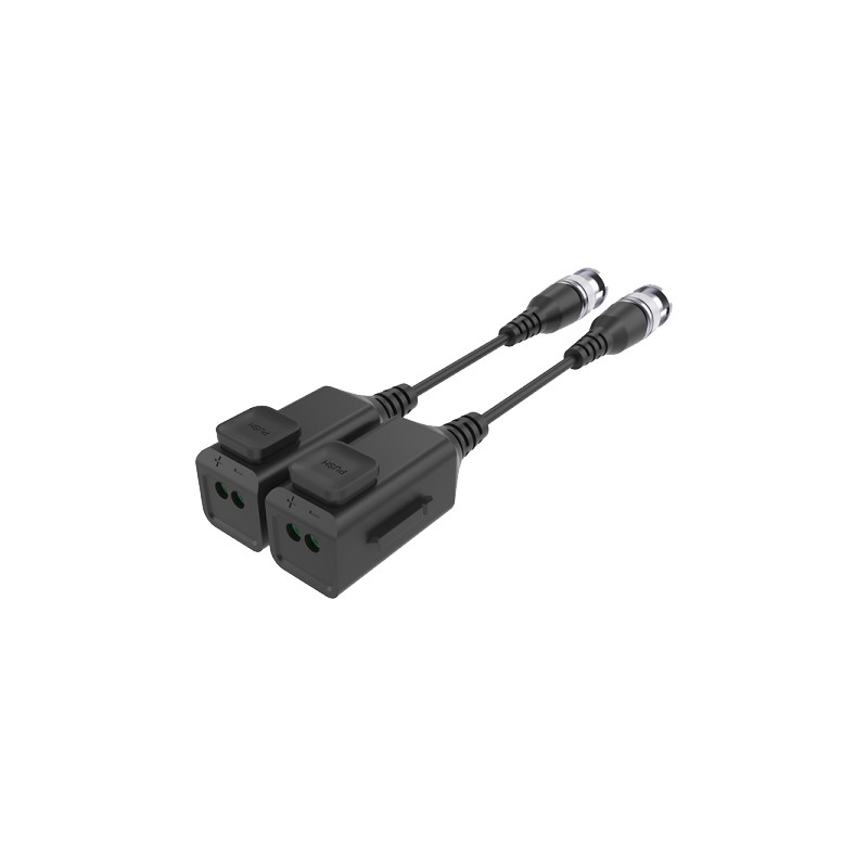 Video balun pasiv HD 4K, cu sistem organizare si buton pentru sertizare rapida tip PUSH  (set 2 buc.)  UTP101P-HD6