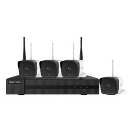 KIT WIFI 4 camere Bullet 2MP + NVR - HiWatch HWK-N4142B-MH-W