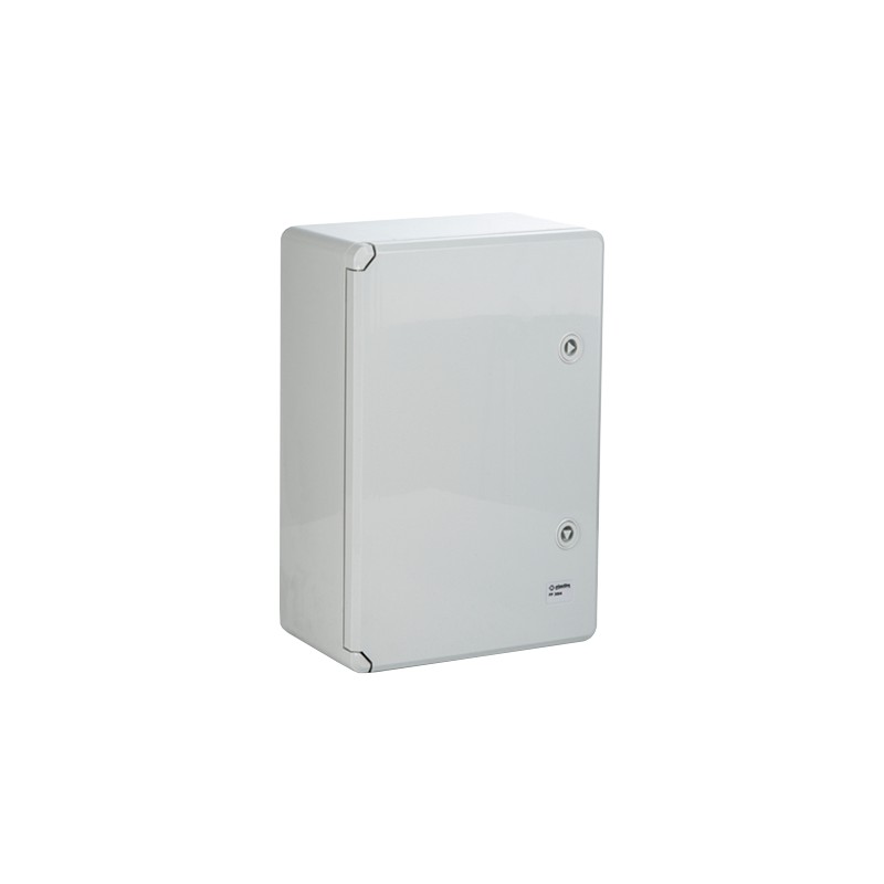 Cutie distributie IP65 din ABS gri, usa mata, placa metalica, 400x600x200 mm PP3008